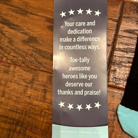 NWTB Healthcare Hero Adult ankle Socks black and blue - Picture 4 of 6